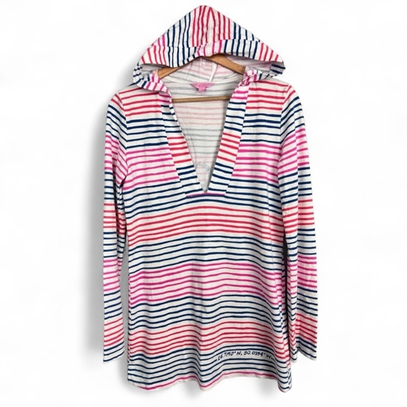 Lilly Pulitzer Stripe Modal Cotton Loose Fit Pullover Size Small - Picture 1 of 11